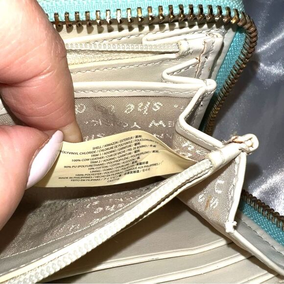 Kate Spade Cabana Tile Lacey Yellow and Blue Geometric Wallet - Picture 13 of 14